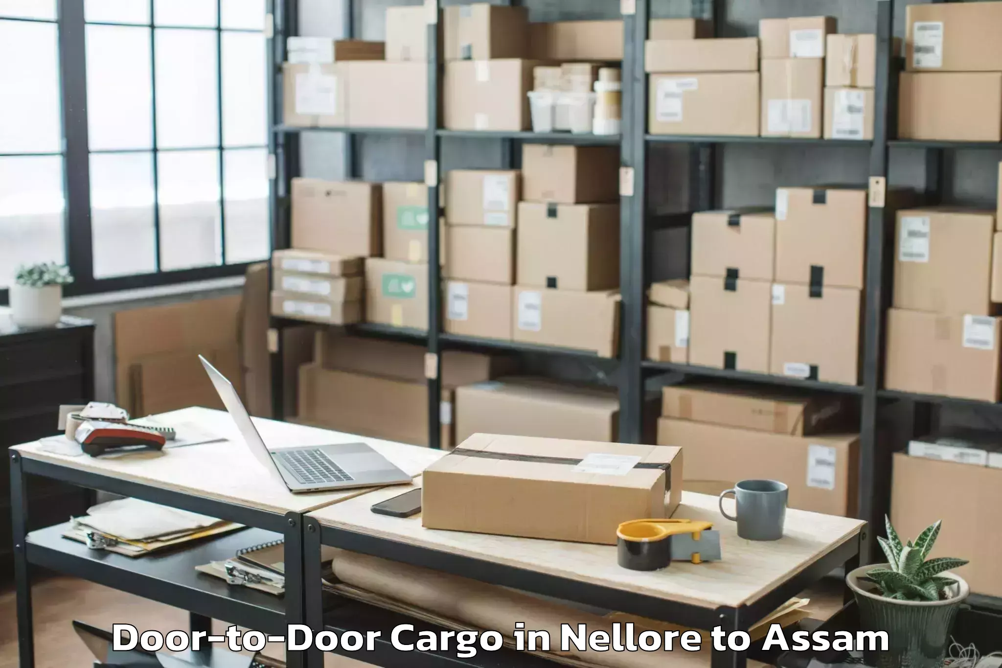 Book Nellore to Lumding Door To Door Cargo Online